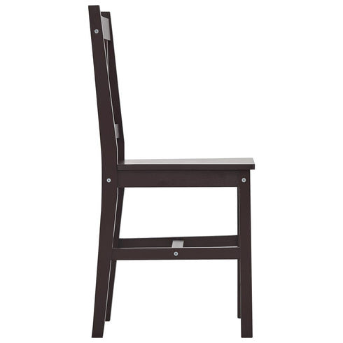 Maison Madeleine -  11 Piece Dining Set Pinewood Dark Brown